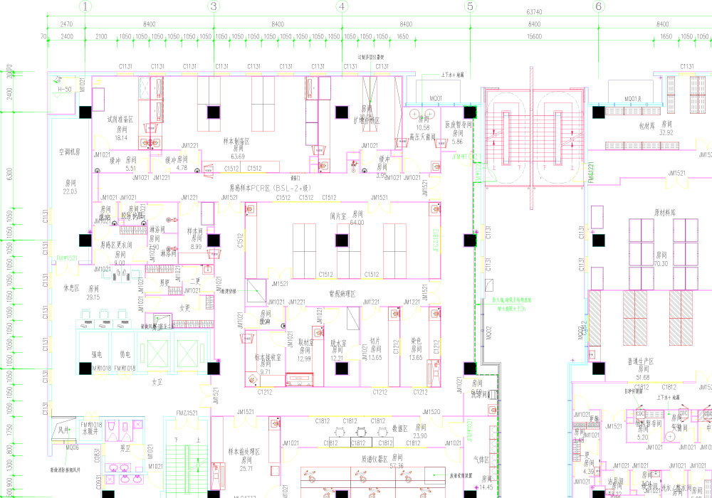 某DNA實驗室平面圖 某DNA實驗室平面圖